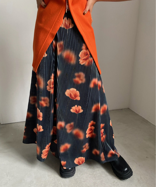 Ameri（アメリ）の「MILA VELOUR CUT SKIRT（スカート）」 - WEAR