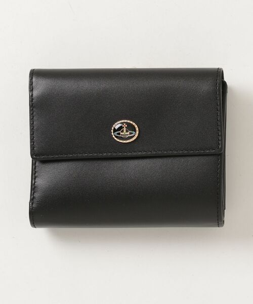 VINTAGE ORB LEATHER CLASP TRIFOLD WALLET（財布）｜Vivienne