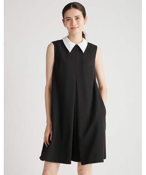 CELFORD（セルフォード）の「襟付きAラインタックワンピース