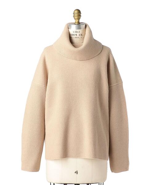 Drawer（ドゥロワー）の「Drawer 9G畦編みタートルネックニット
