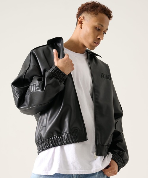 FUBU フブ ブランド Faux Leather Jacket / フェイクレザージャケット