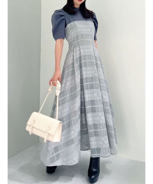 RESEXXY（リゼクシー）の「チェックレイヤードフレアワンピース