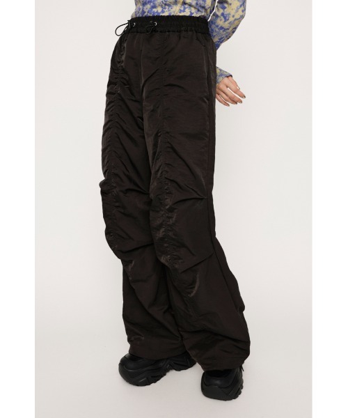 SLY（スライ）の「NYLON GATHER PT ナイロン ギャザー パンツ