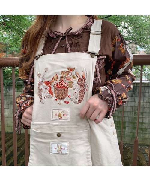 PINK HOUSE（ピンクハウス）の「オータムうさぎとチェリー刺繍