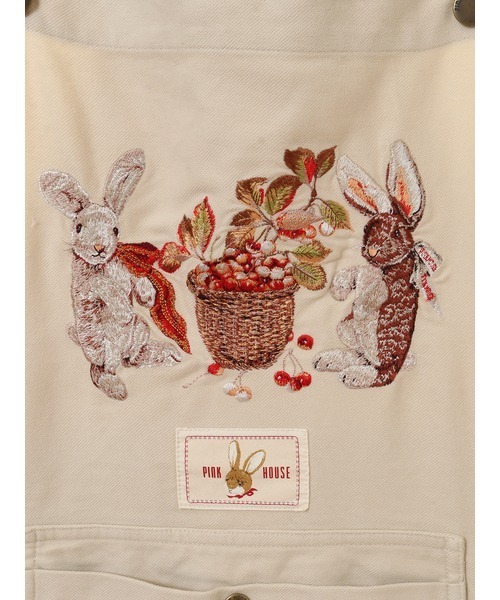 PINK HOUSE（ピンクハウス）の「オータムうさぎとチェリー刺繍