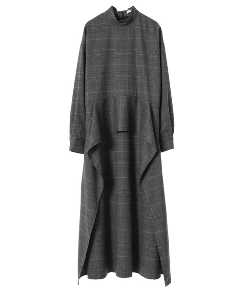 CLANE（クラネ）の「WAIST FRILL CHECK ONEPIECE（ワンピース）」 - WEAR