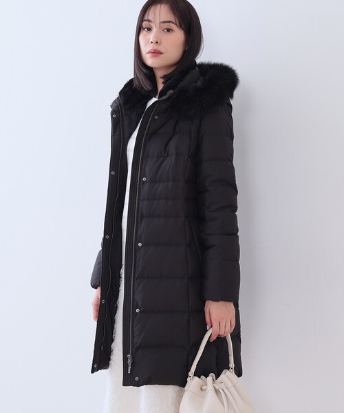 セール】【名品／撥水／抗菌防臭】ロング リサイクルダウンコート