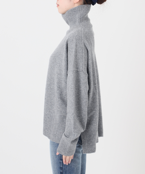 セール】カシミヤMIXハイネックプルオーバー（ニット/セーター