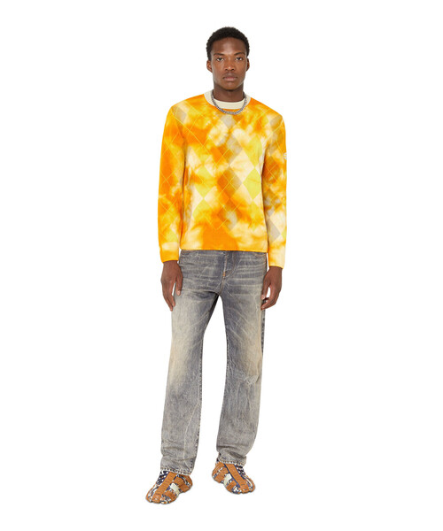 DIESEL（ディーゼル）の「メンズ ニット クルーネック アーガイル