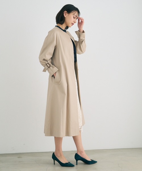 ANAYI（アナイ）の「撥水ギャバクルーコート（トレンチコート）」 - WEAR
