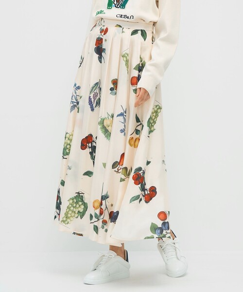caban（キャバン）の「シルク HARVEST ロングスカート（スカート