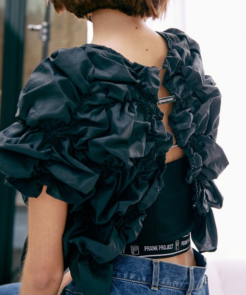 PRANK PROJECT（プランクプロジェクト）の「しぼりプリーツ2WAYトップ