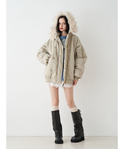 セール】ルーズN-2Bブルゾン ファーフード付き（ブルゾン）｜jouetie