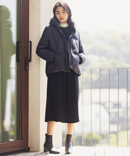 セール】【名品アウター／800FP・多機能】つつまれダウンショート