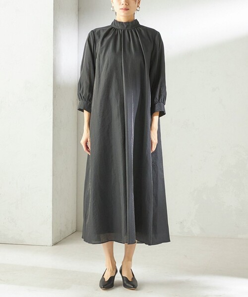 SHIPS別注】kaene:2WAY ボウタイ ロング ワンピース（セレモニー対応可