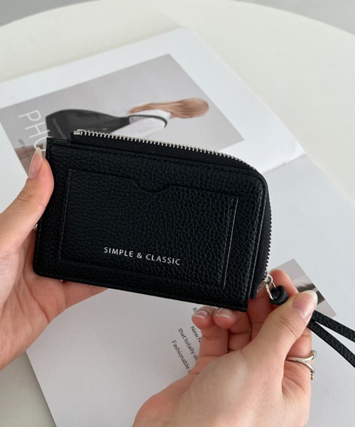 セール】PU薄型 シンプルデザイン カードケース/ミニ財布（財布