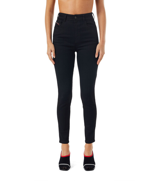 FW22 ウィメンズ ブラックデニム ハイウエスト スキニー ブラック