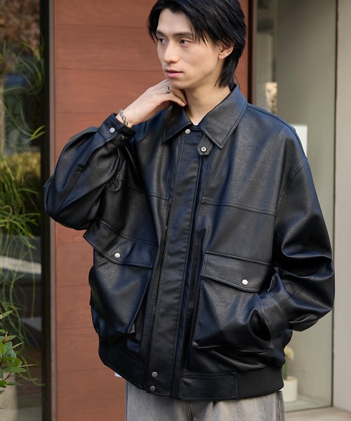 セール】オーバーサイズヴィンテージライクブルゾン（ブルゾン）｜MONO