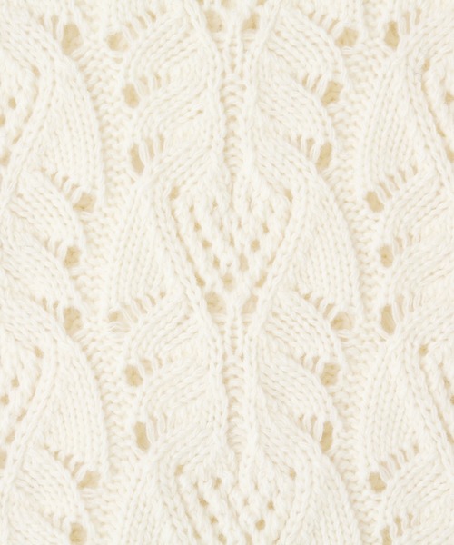ANAYI（アナイ）の「ウールカシミヤレースケーブル プルオーバー