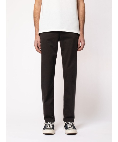 Easy Alvin Black イージー アルビン スリムテーパード チノパンツ