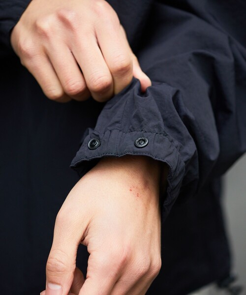 セール】NYLON HALF ZIP BLOUSON SOLID/ナイロンハーフジップブルゾン