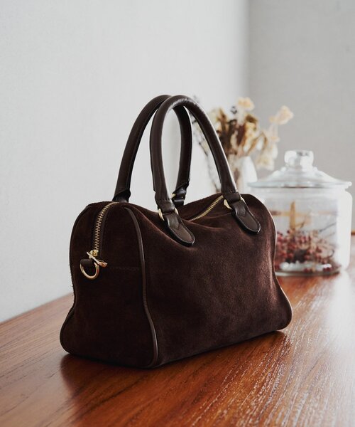 スエード2WAYミニボストンバッグ（ボストンバッグ）｜russet（ラシット