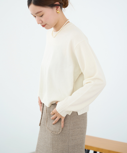 IENA（イエナ）の「ショート丈プルオーバー（ニット/セーター）」 - WEAR