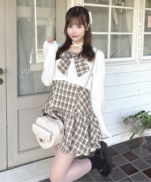 リボンアンサンブルワンピース（ワンピース）｜one way（ワンウェイ