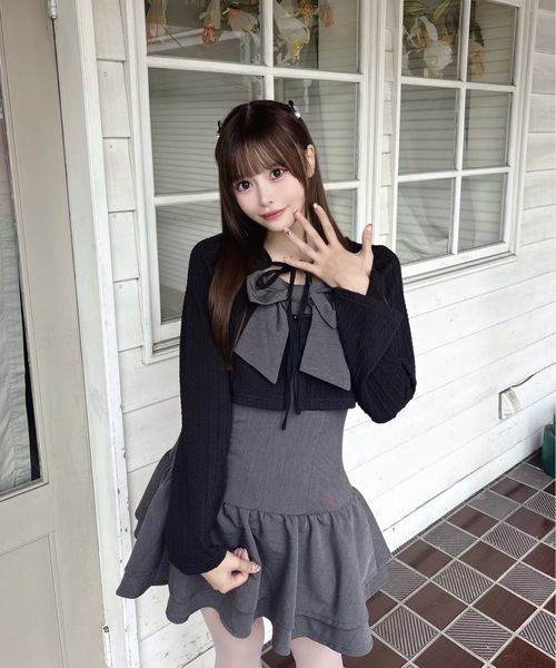 リボンアンサンブルワンピース（ワンピース）｜one way（ワンウェイ