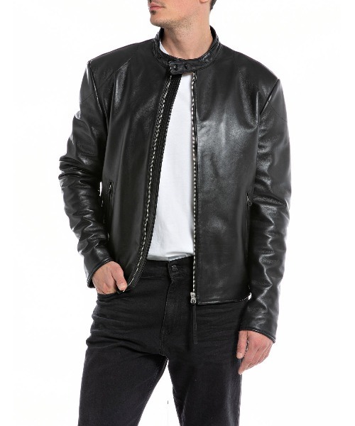 セール】ラムレザーバイカージャケット（ライダースジャケット