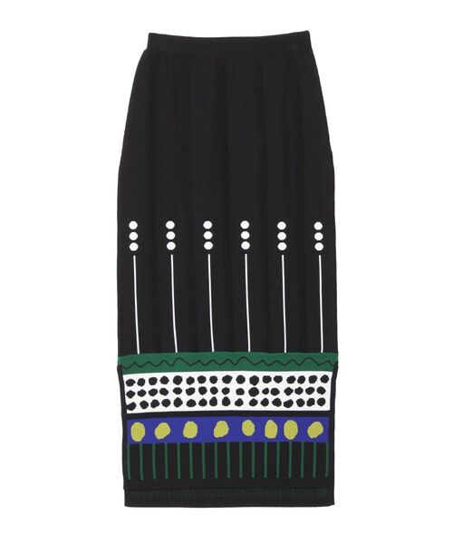 UN3D.（アンスリード）の「ミックスドットジャカードニットスカート