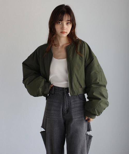 ENC（エンク）の「cropped MA-1 / クロップド丈MA-1（MA-1）」 - WEAR