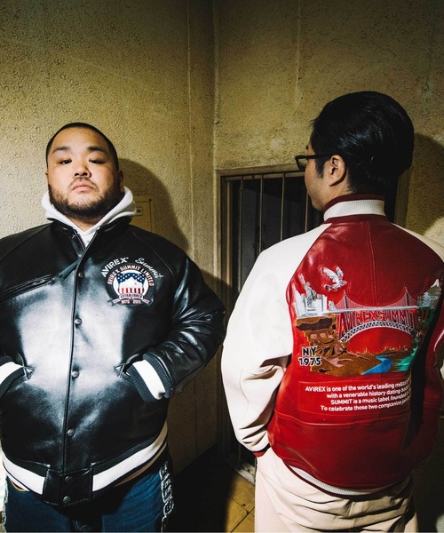 AVIREX（アヴィレックス）の「【SUMMIT × AVIREX】 LEATHER VARSITY