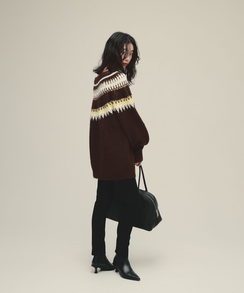 セール】【eL】3G Fair Isle Pullover/588096（ニット/セーター）｜eL
