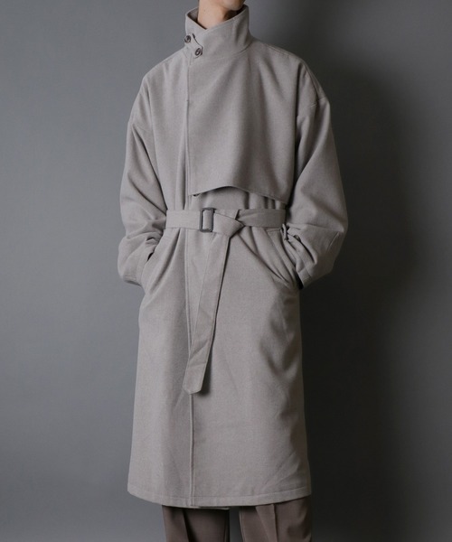 セール】SITRY over size wool stand long coat/別注 オーバーサイズ