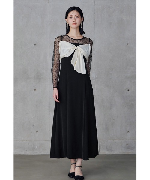 セール】ビッグリボンドレス パーティードレス オケージョンドレス