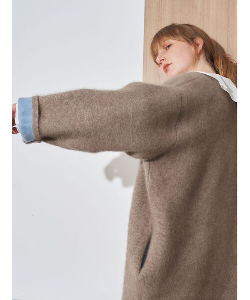 ELENDEEK（エレンディーク）の「CNラクーンミックスWカーディガン