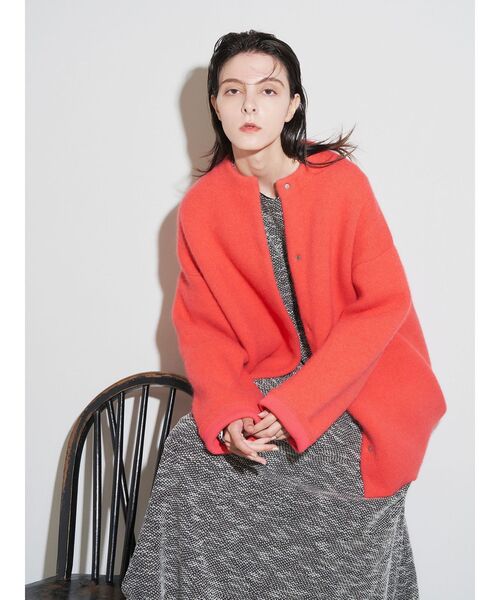 ELENDEEK（エレンディーク）の「CNラクーンミックスWカーディガン