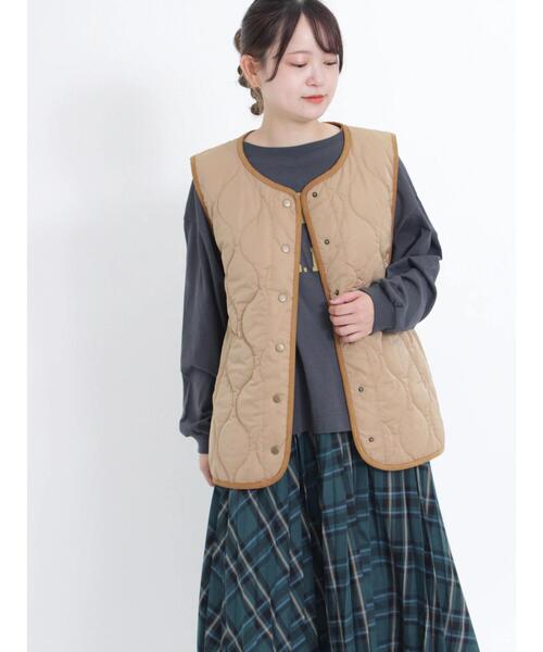 Samansa Mos2（サマンサ モスモス）の「キルティングベスト（ベスト