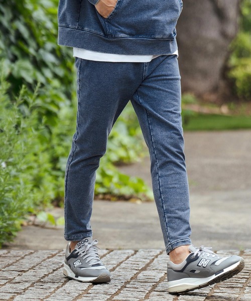 mp12584-ニットデニムテーパードパンツ（デニムパンツ）｜CAMBIO