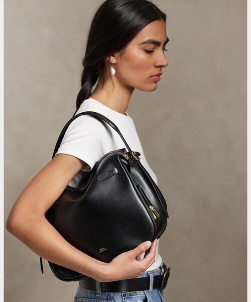 Polo ID レザー サッチェル（ハンドバッグ）｜POLO RALPH LAUREN（ポロ