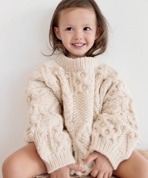 TODAYFUL（トゥデイフル）の「【KIDS】パターンハンドニット（ニット