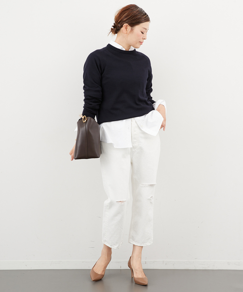 WISH クルーネック プルオーバー（ニット/セーター）｜Deuxieme Classe