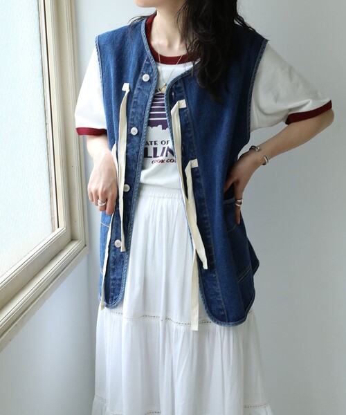 FREAK'S STORE（フリークスストア）の「リボン付きベスト（ベスト