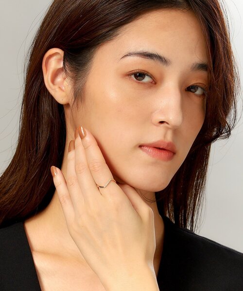 K10ダイヤモンド V字連続 リング（リング）｜COCOSHNIK（ココシュ