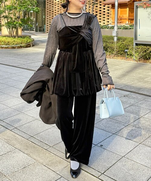 WEB限定】3点セットベロアセットアップ（ワンピース）｜CPCM（シーピー