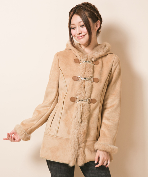 ANY SIS（エニィスィス）の「フェイクムートンラビット コート