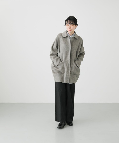 かぐれ（カグレ）の「ウールステンカラーショートコート（ステンカラー