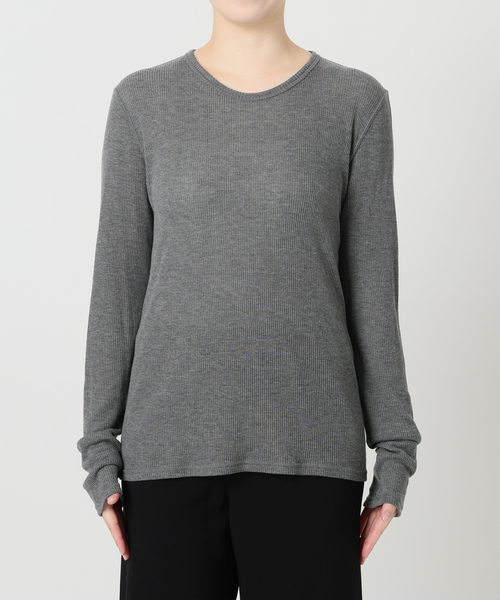 テレコ ロングスリーブ プルオーバー（Tシャツ/カットソー）｜Deuxieme