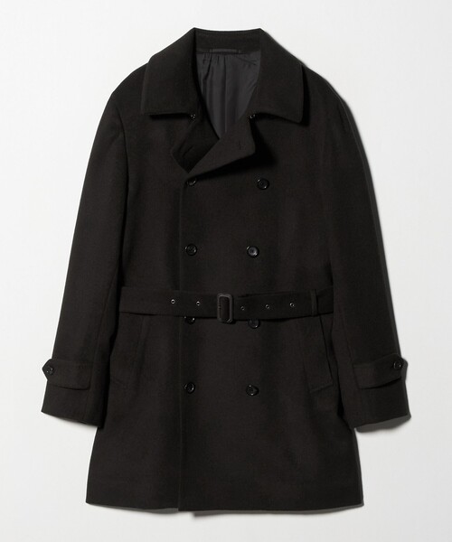 セール】ウール カシミヤ ビーバー ショートトレンチコート（トレンチ